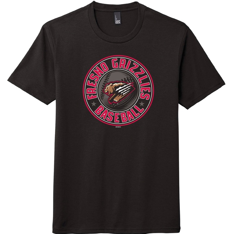 Black Fresno Grizzlies Baseball Tee