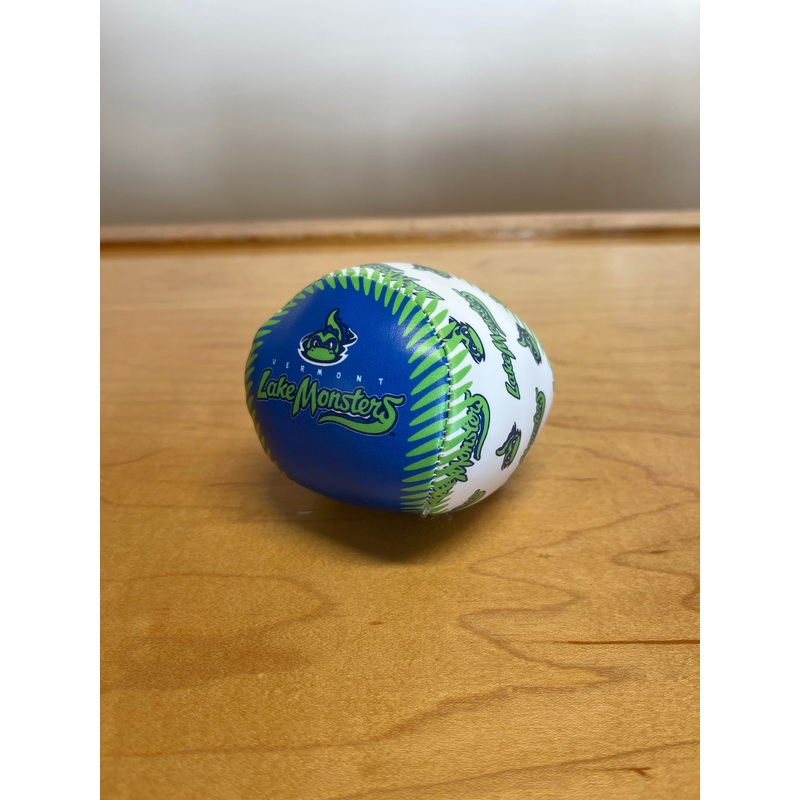 Vermont Lake Monsters Primary Logo Soft Toss Baseball