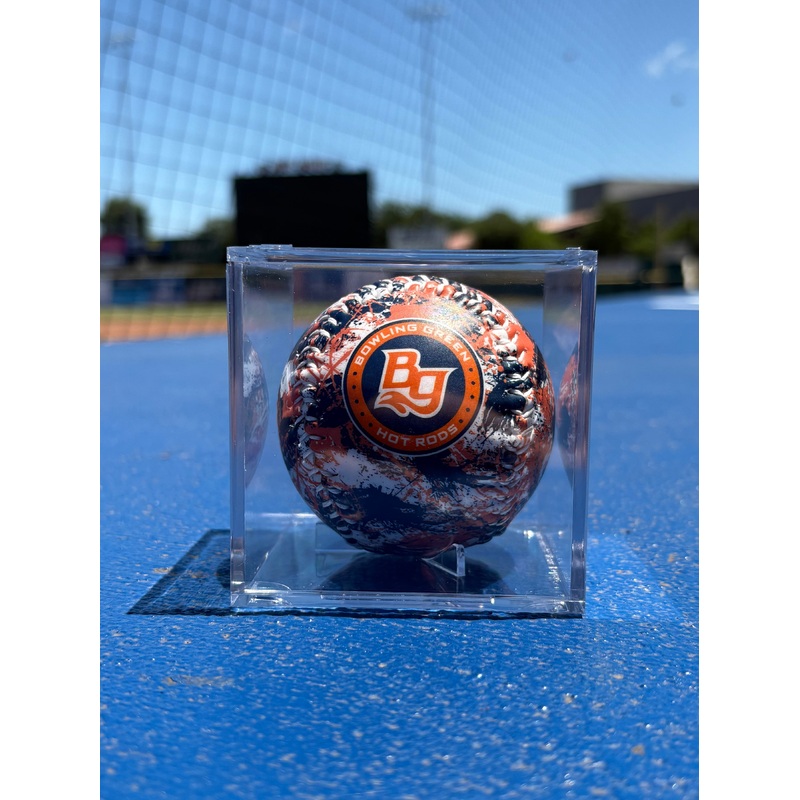 White Splatter Paint Baseball