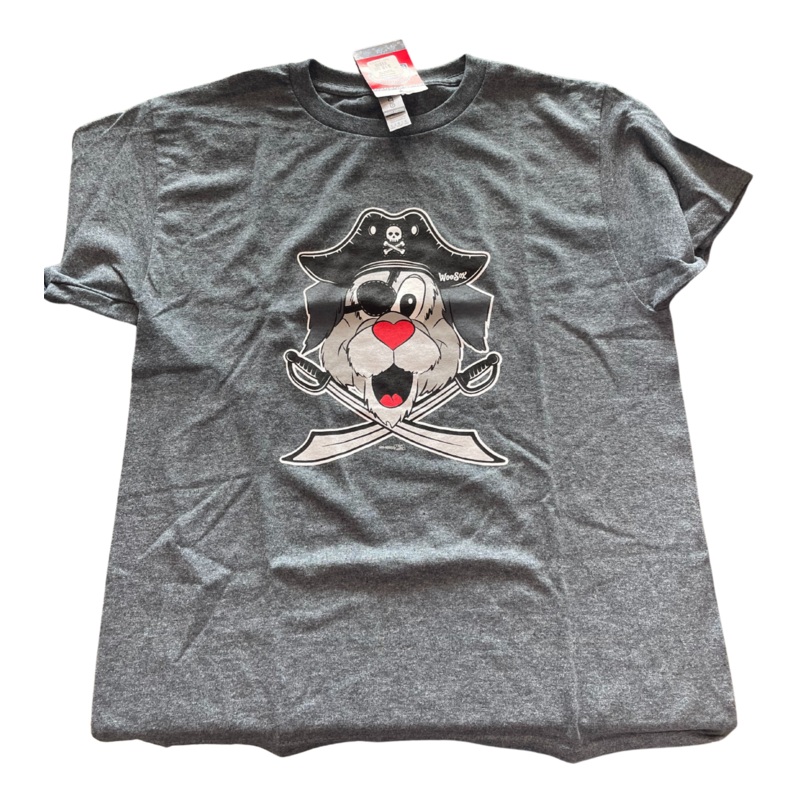 Worcester Red Sox Youth Gray Pirate Woofster Tee