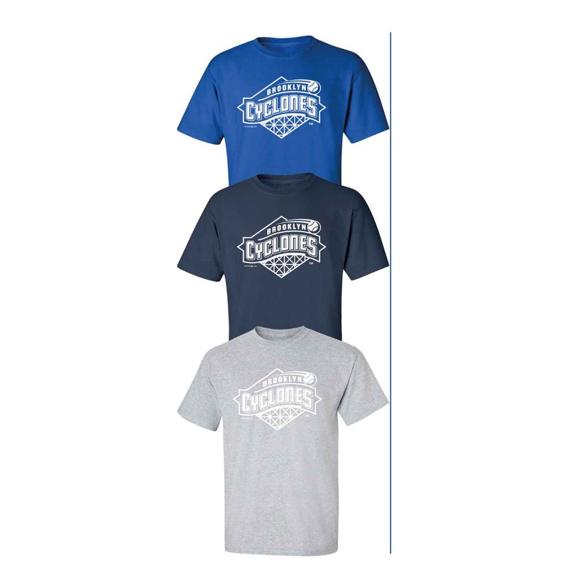 Brooklyn Cyclones Mens Primary Logo Classic Tee