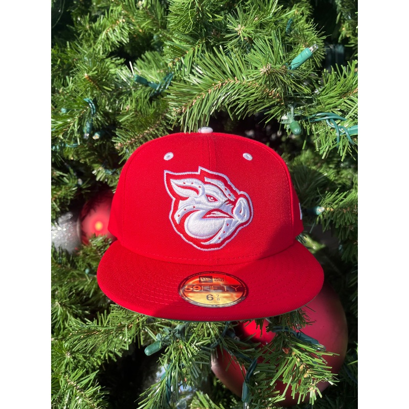 Lehigh Valley IronPigs Limited Edition Red Holiday 5950 Cap