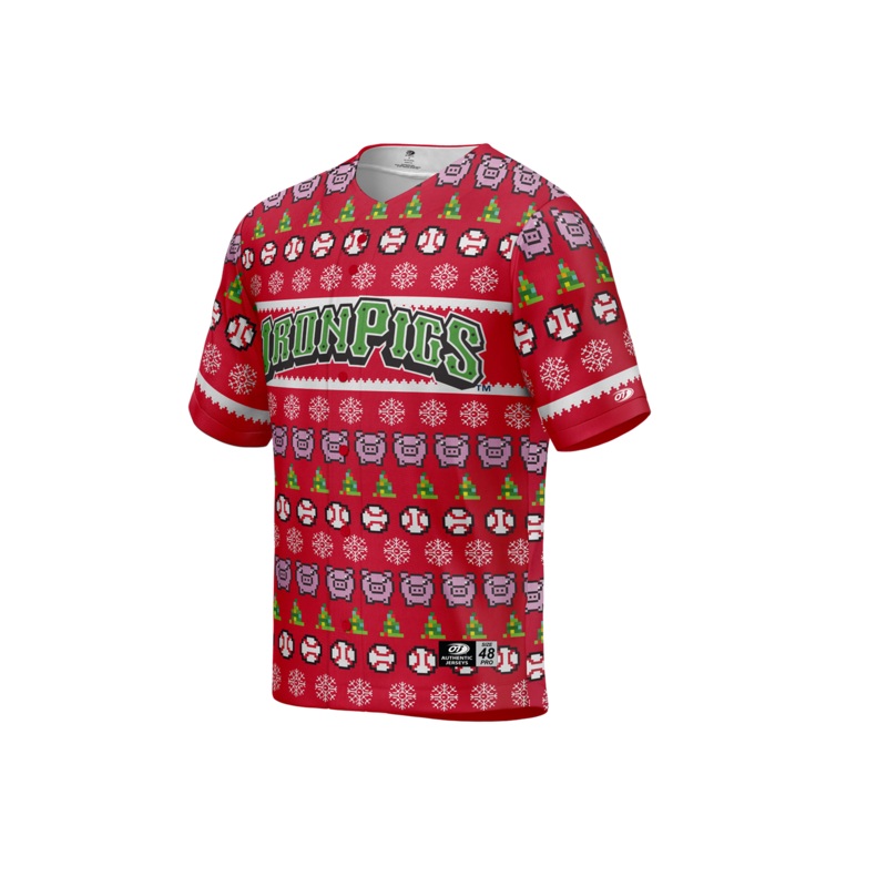 Lehigh Valley IronPigs Ugly Holiday Sweater  Replica Jersey