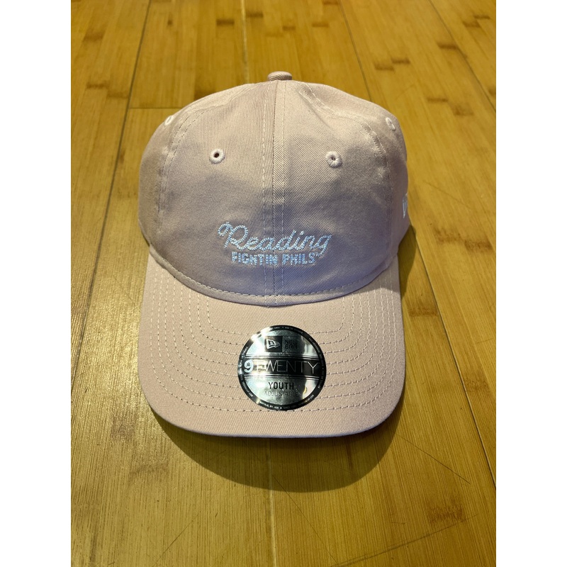 New Era Reading Fightin Phils Cursive Throwback Pink Script Youth Hat