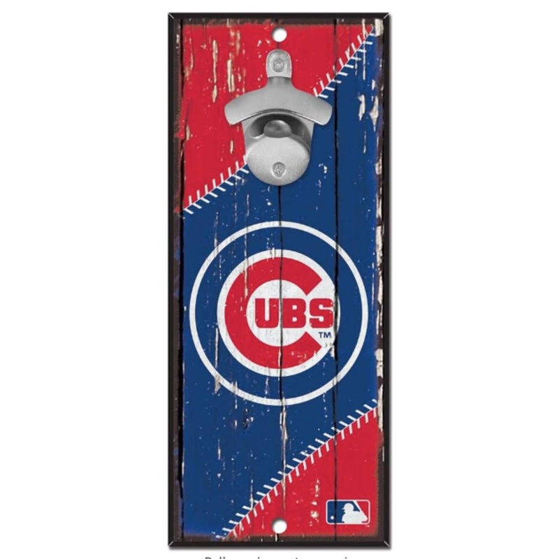 Chicago Cubs Wood Sign/Bottle Opener