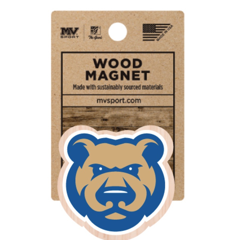 Iowa Cubs Wooden Magnet -Brown
