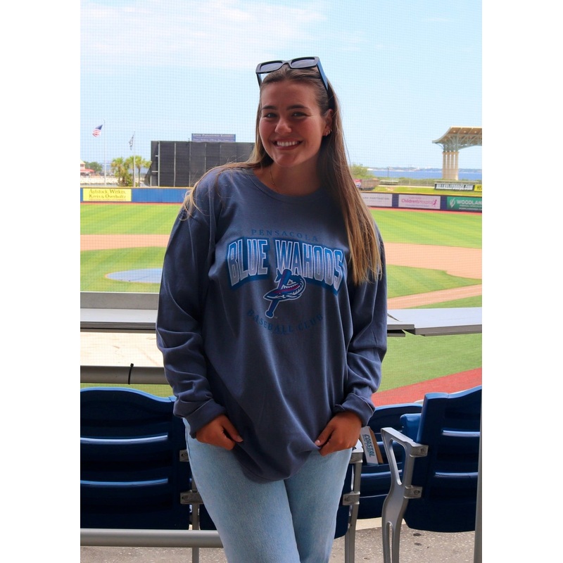 Pensacola Blue Wahoos Coastal Color Long Sleeve