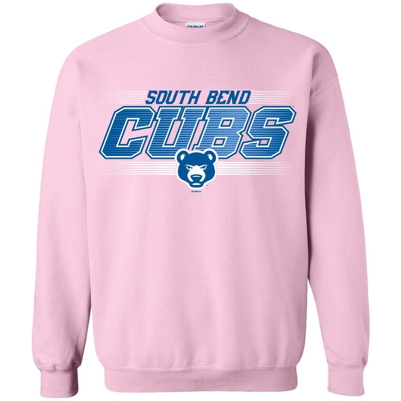 South Bend Cubs Women’s Pink Crew Neck Sweatshirt