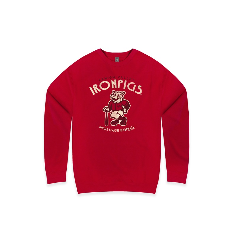 Lehigh Valley IronPigs Fauxback Crewneck Sweatshirt