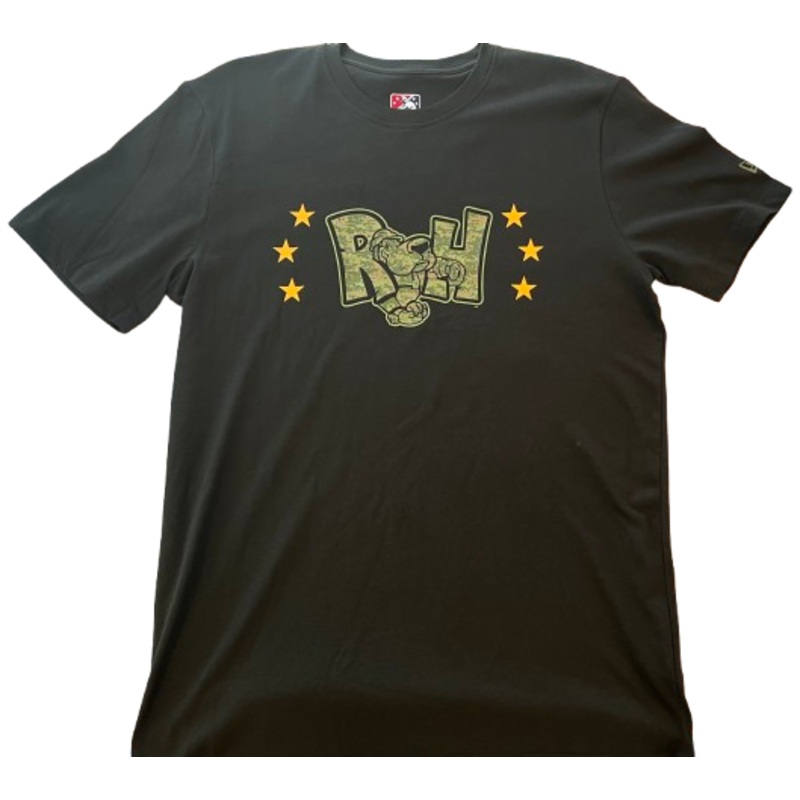 Midland RockHounds New Era Throwback Black Camo T-shirt