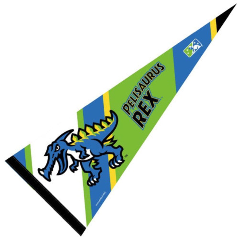 Myrtle Beach Pelicans Wincraft Pelisaurus Rex 18″ Premium Felt Pennant