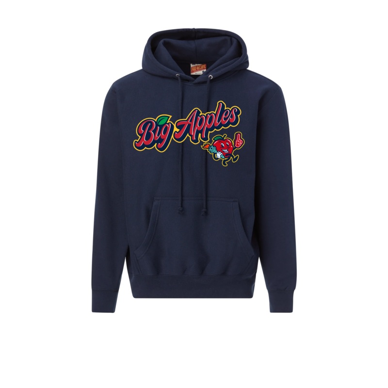 *NEW* ADULT HV BIG APPLES Pro-Weave Chenille Hoodie | Navy