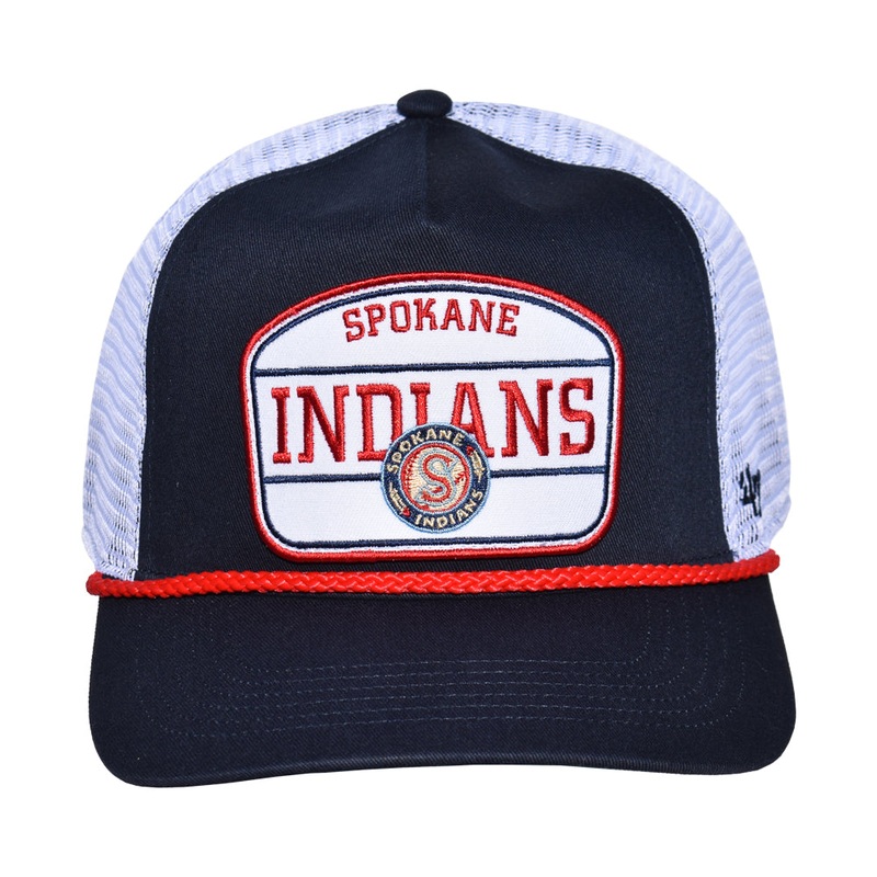 Spokane Indians ’47 Hitch Hone Patch Navy Snapback Cap