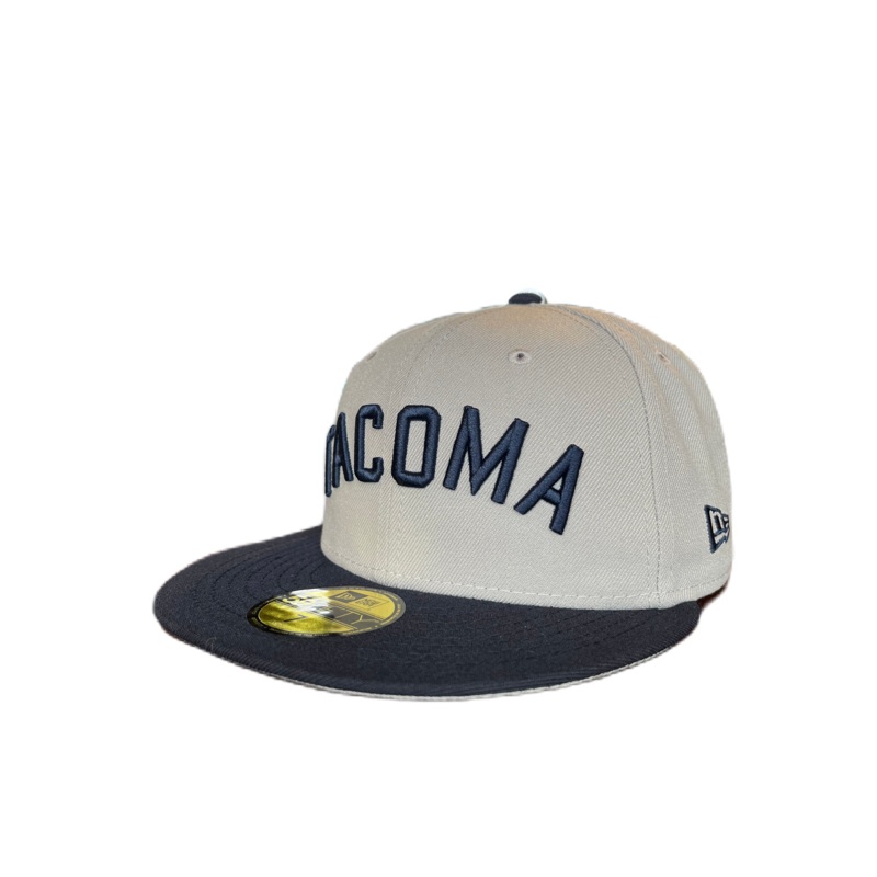 Tacoma Rainiers New Era 59Fifty Gray Navy Tacoma PCL Cap