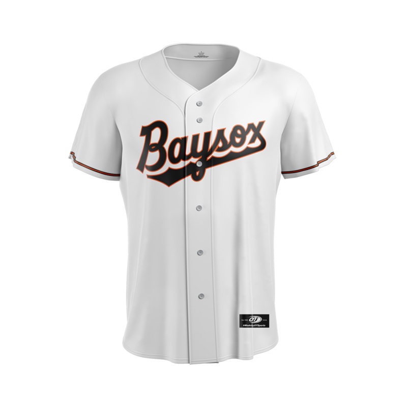 Chesapeake Baysox ADULT Replica Home WHITE Jersey