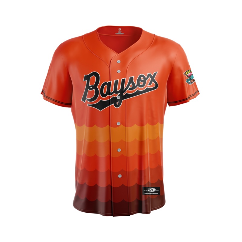 Chesapeake Baysox YOUTH Alternate ORANGE Jersey