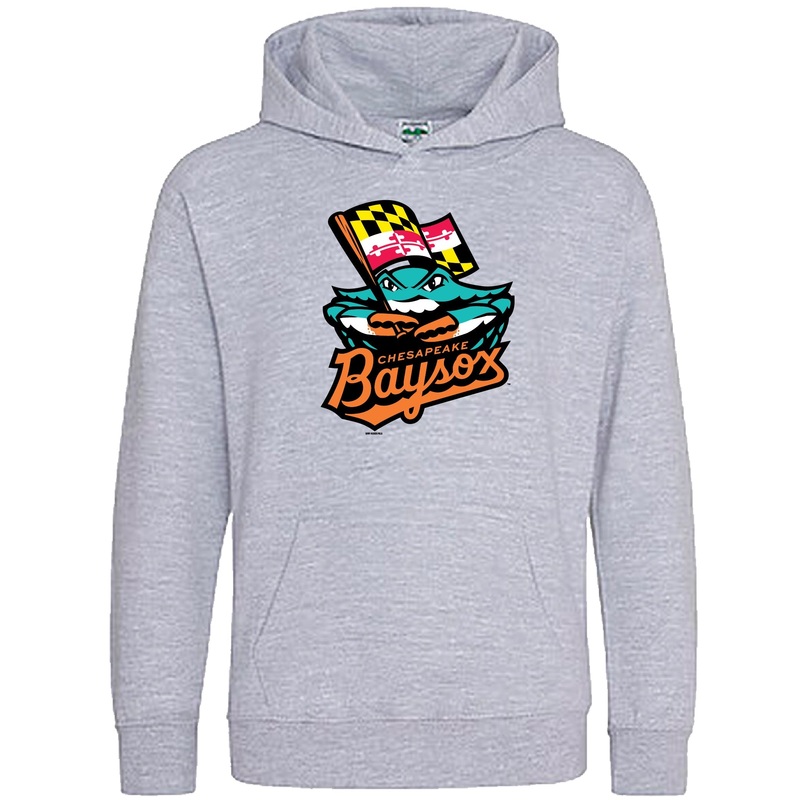 Chesapeake Baysox YOUTH Hooded GRAY Sweatshirt