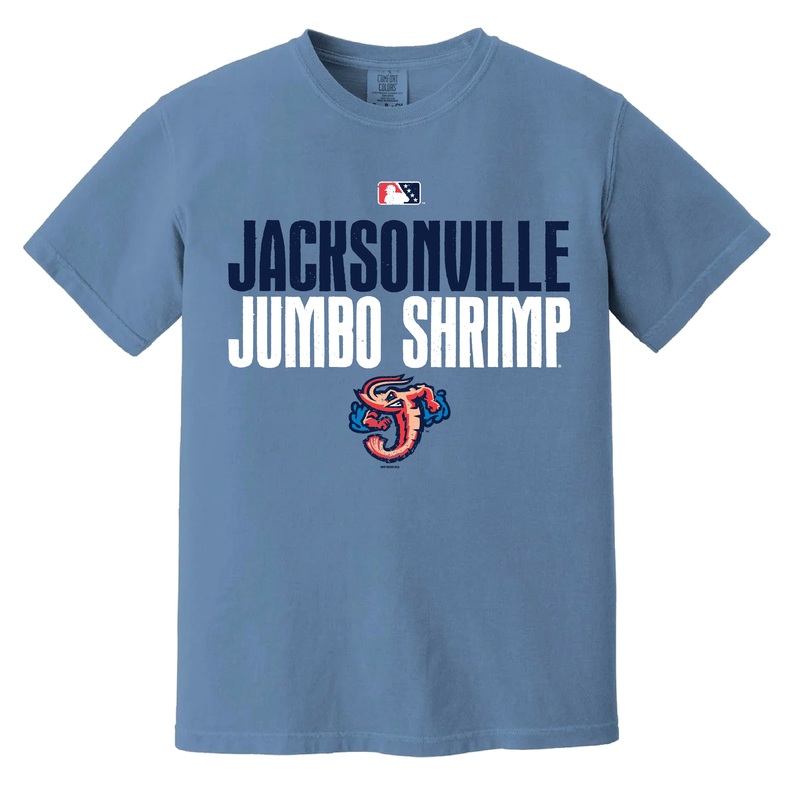 Jacksonville Jumbo Shrimp Bimm Ridder Washed Denim Comfort Colors Tee