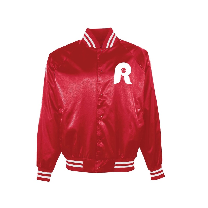 Reading Fightin Phils Kickstand R Throwback Red Jacket
