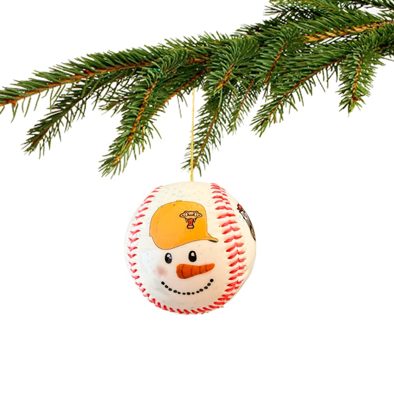 Timber Rattlers Snowman Holiday Ornament