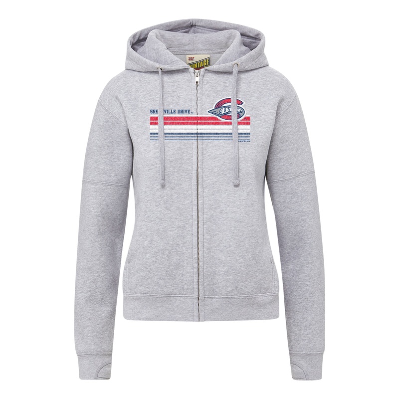 Greenville Drive MV Sport Womens Vintage Fleece Zip Up