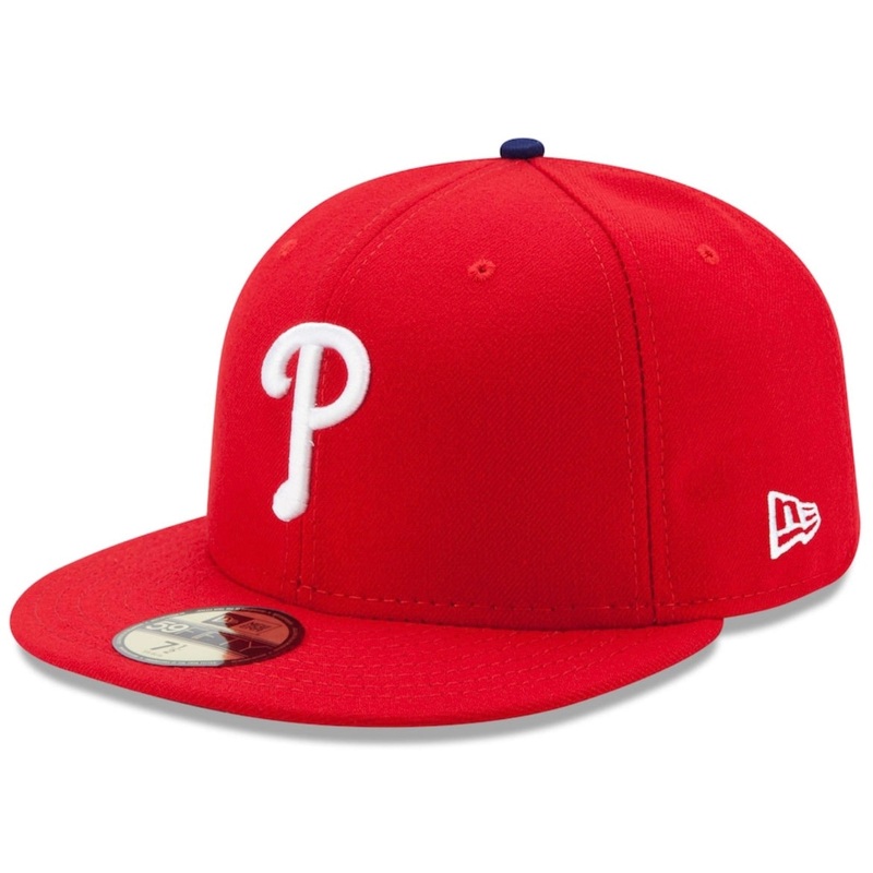 New Era 59FIFTY Philadelphia Phillies Red Game MLB Authentic Collection On-Field Hat