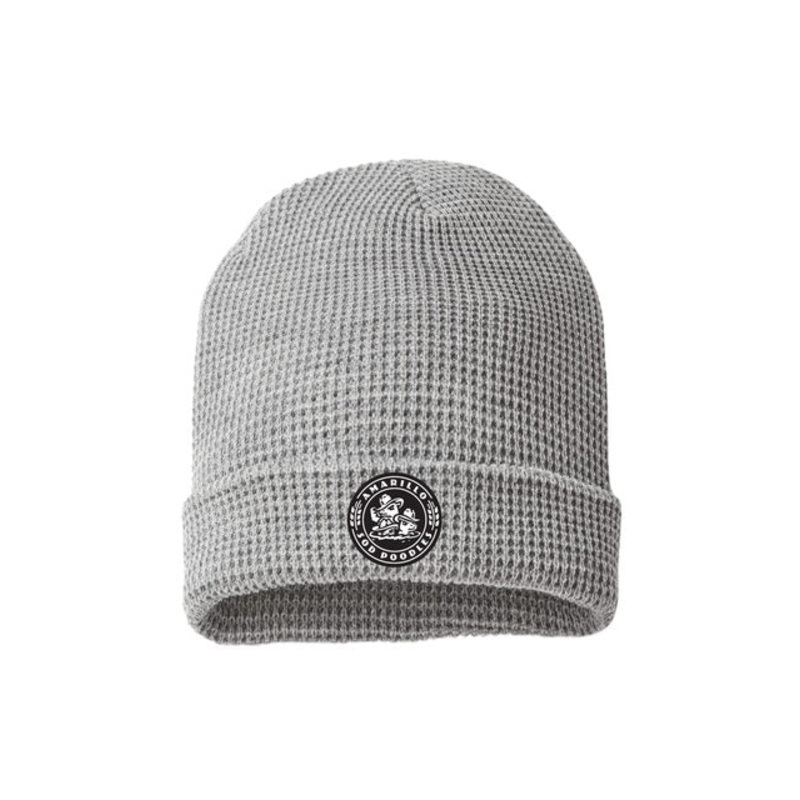 Amarillo Sod Poodles Grey Crest Logo Beanie