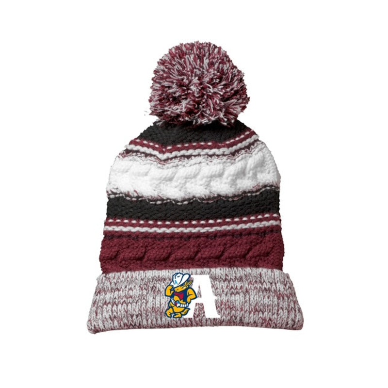 Amarillo Sod Poodles Maroon/Black Lean A Beanie