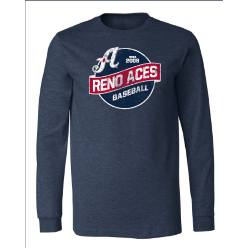 Reno Aces Men’s Retro Long Sleeve 8-48 Tee