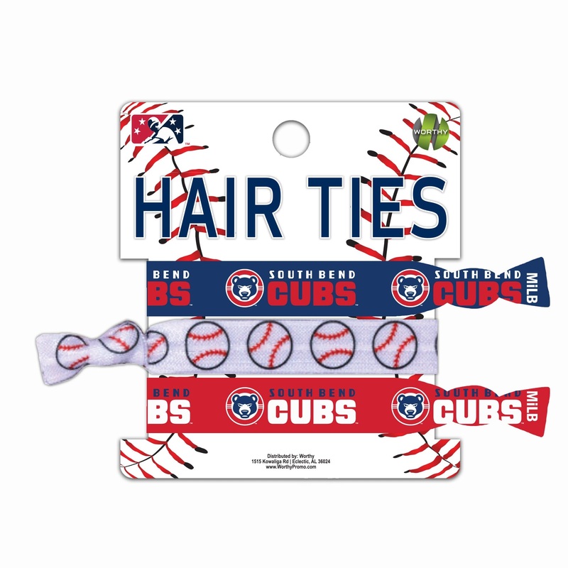 South Bend Cubs Hair Ties 3 Pack