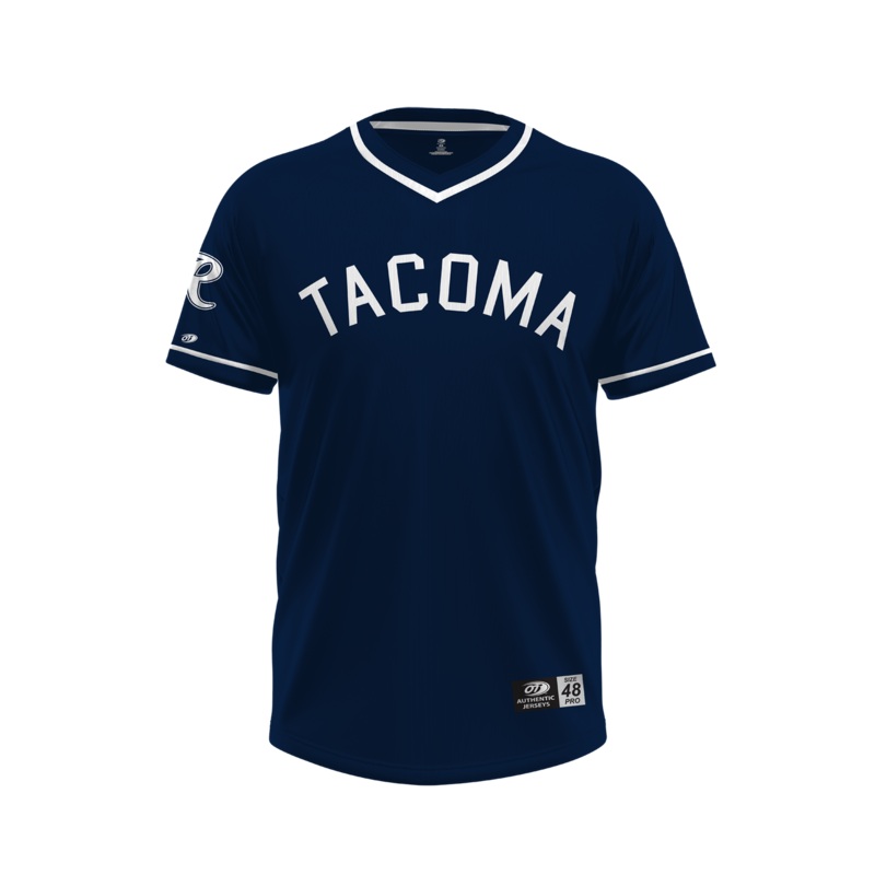 Tacoma Rainiers Authentic Navy Alternate Tacoma Jersey