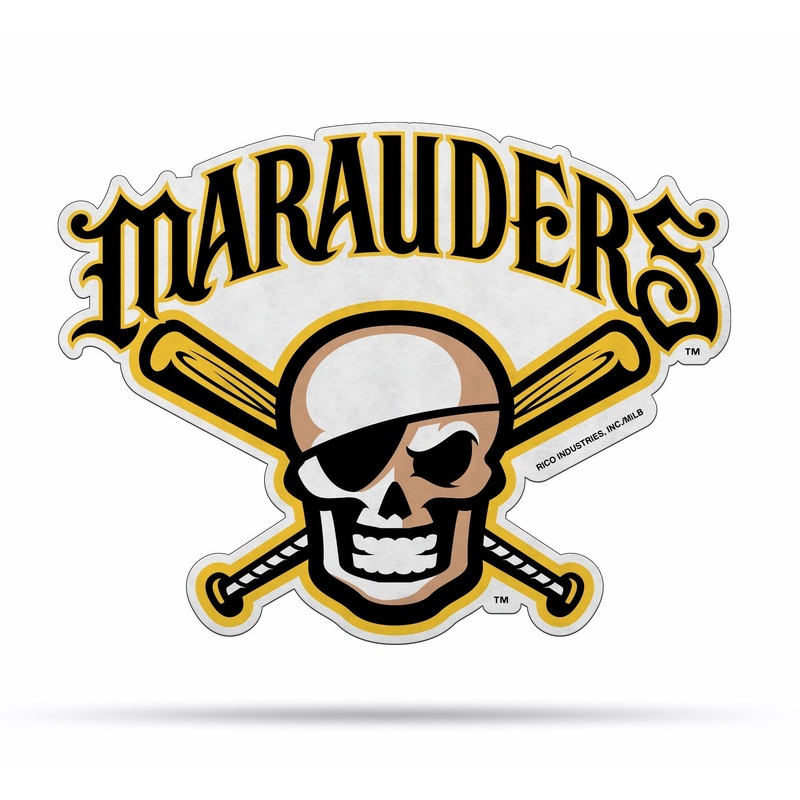 Bradenton Marauders Skull Logo Die Cut Pennant