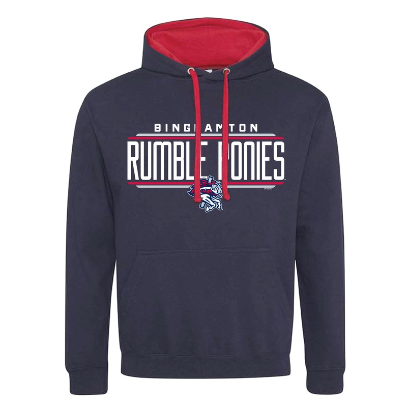 BRP Adult Navy/Red Contrast Hoodie