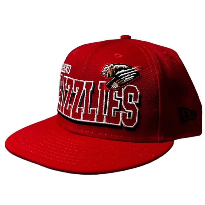 Red Grizzlies Lettering Snapback