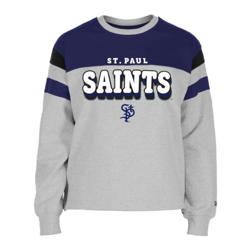 Saints New Era Women’s Puff Paint Crew Neck Sweatshirt