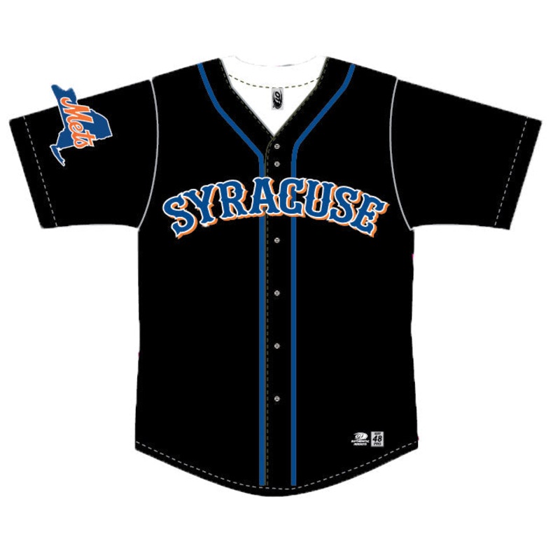 Syracuse Mets OT Black Replica Sublimated Jersey
