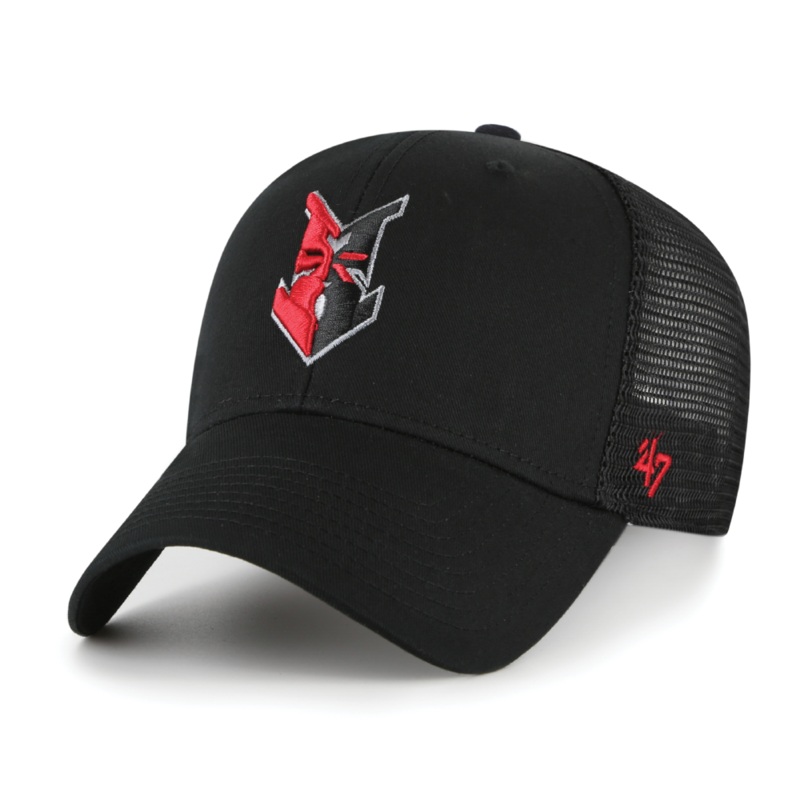 Indianapolis Indians ’47 Adult Black Branson MVP Adjustable Trucker Snapback Cap