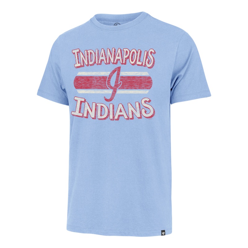 Indianapolis Indians ’47 Adult Carolina 1980’s Renew Franklin Tee