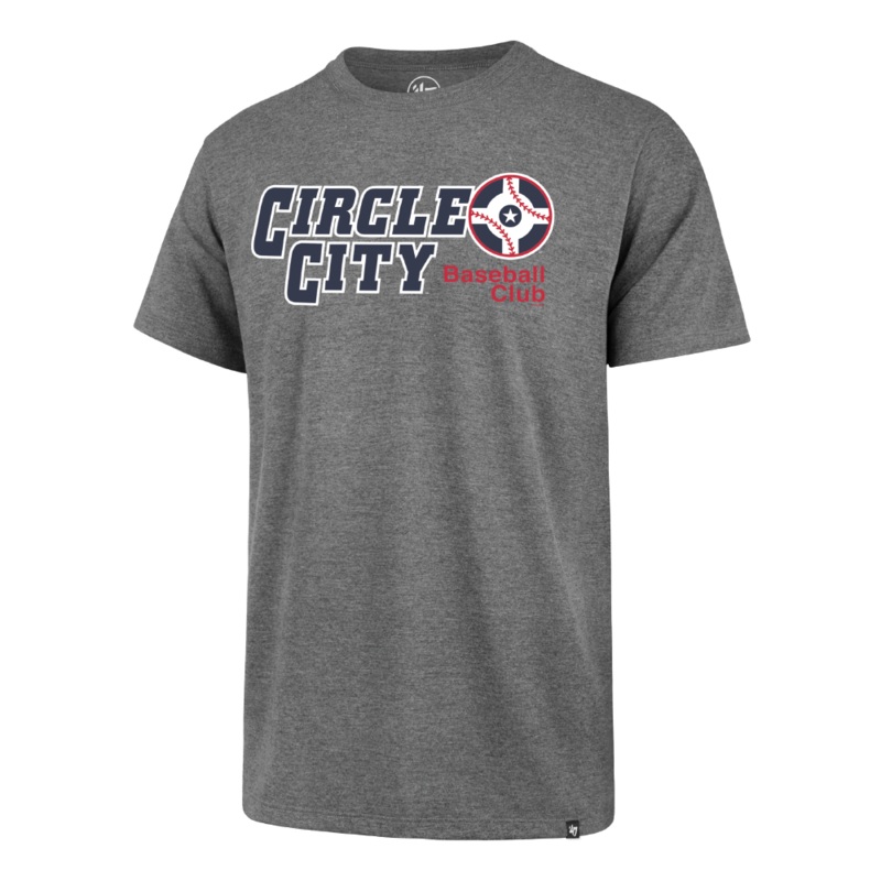 Indianapolis Indians ’47 Adult Grey Circle City Overshift Franklin Tee