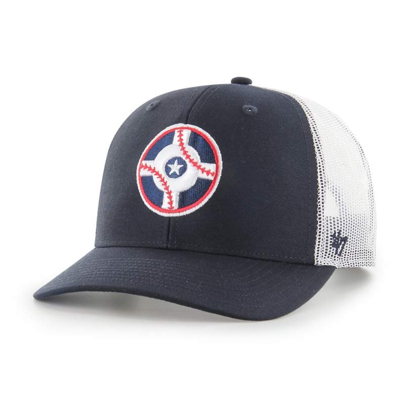 Indianapolis Indians ’47 Adult Navy Circle City Trucker Snapback Adjustable Cap