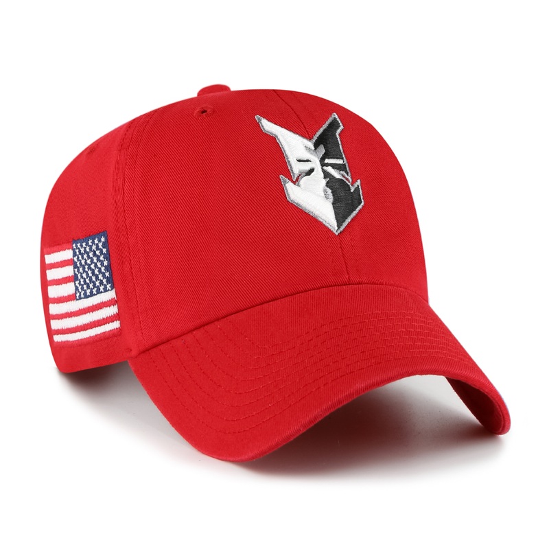 Indianapolis Indians ’47 Adult Red Heritage Adjustable Clean Up Cap