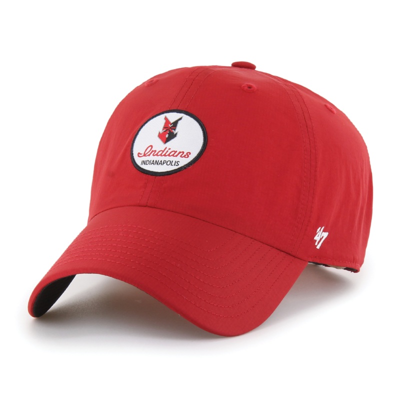 Indianapolis Indians ’47 Adult Red Madison brrr Adjustable Clean Up Cap