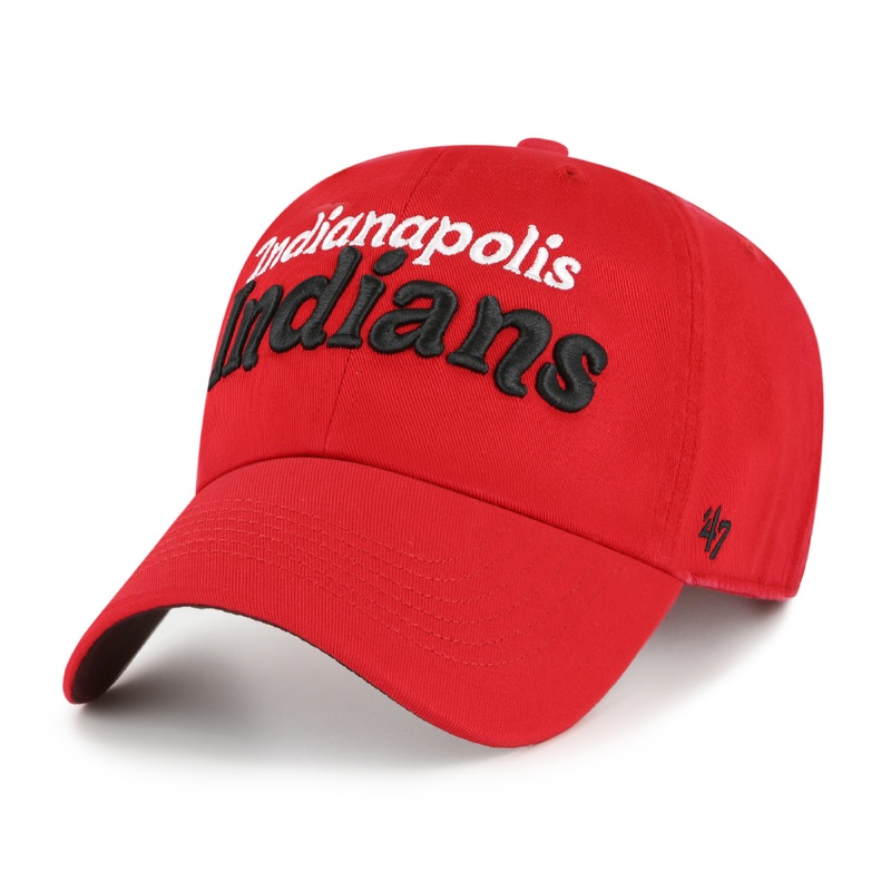 Indianapolis Indians ’47 Women’s Red Pensacola Adjustable Clean Up Cap
