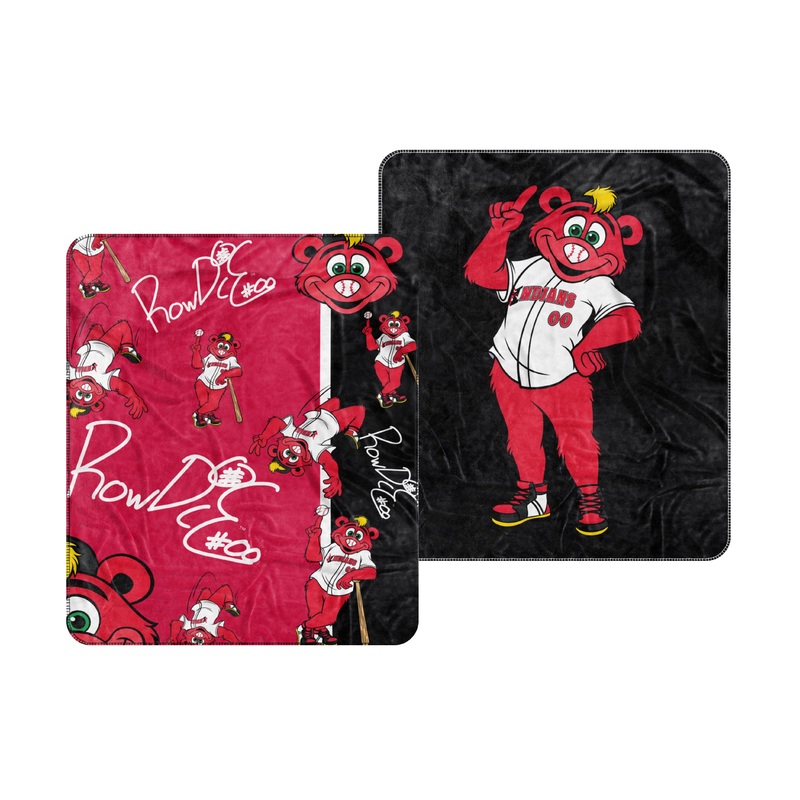 Indianapolis Indians 50″x60″ Red/Black Rowdie Blanket