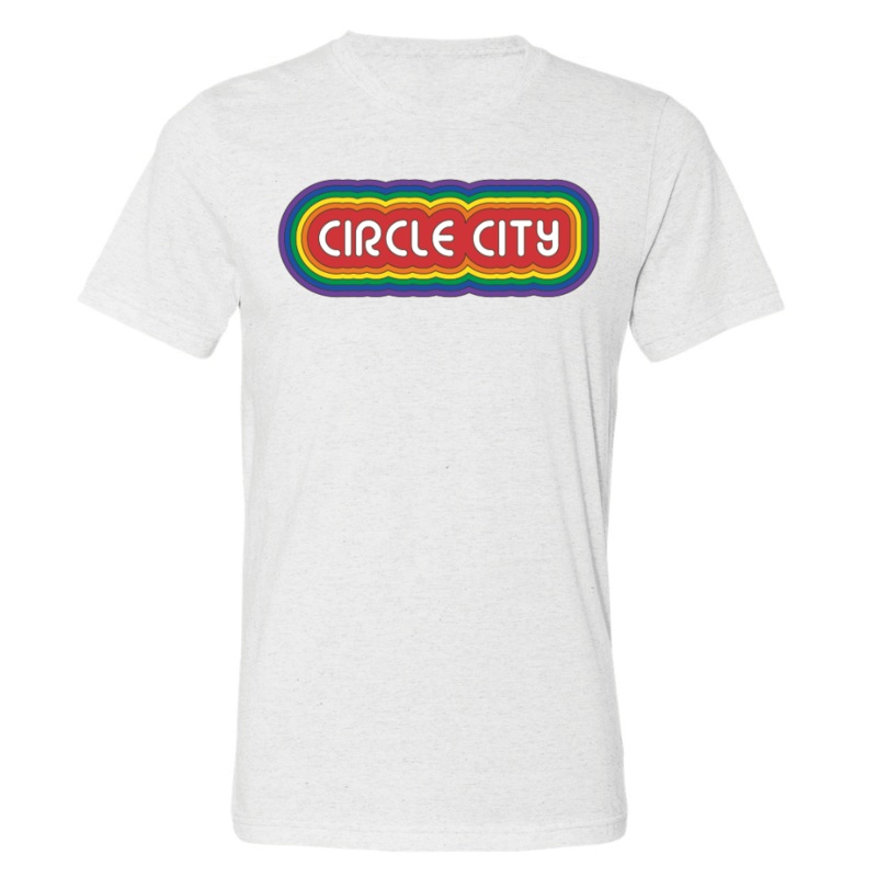Indianapolis Indians Adult White Circle City Pride Junction Tee