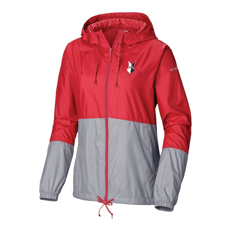 Indianapolis Indians Women’s Columbia Red Flash Forward Windbreaker Jacket