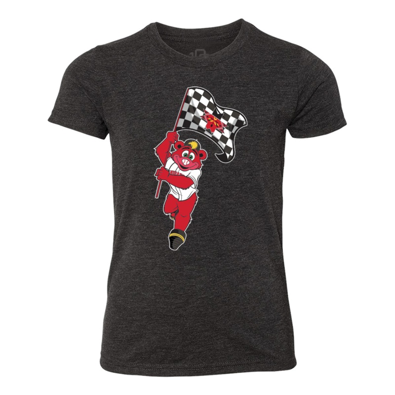 Indianapolis Indians Youth Black Racing Rowdie Indy 500 Tee