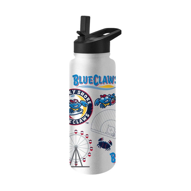 Jersey Shore BlueClaws 34oz Quencher Water Bottle