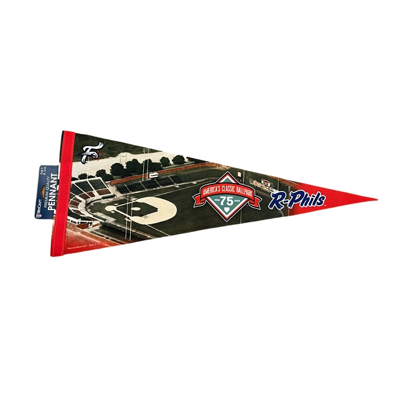 Wincraft Reading Fightin Phils 75th Anniversary Pennant