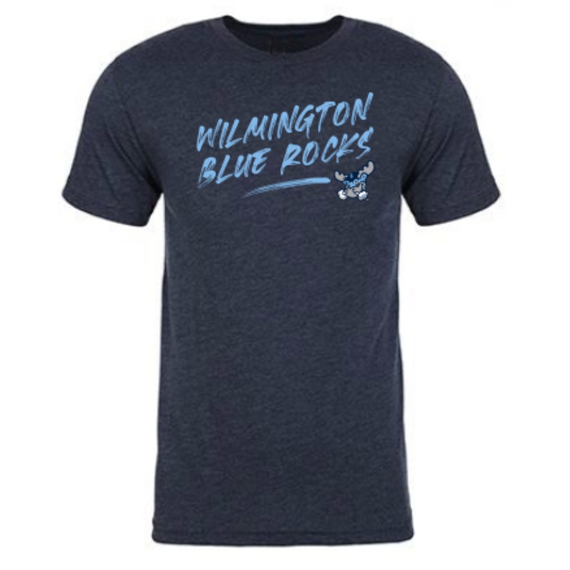 Adult Navy WBR Brush Tee